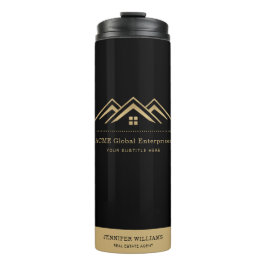 Moderne onroerend goed promotionele makelaar Logo Thermosbeker