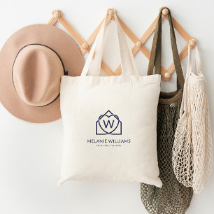 Moderne onroerend goed promotionele makelaar Logo Tote Bag
