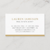 Moderne onroerend goed promotionele makelaar Logo  Visitekaartje (Achterkant)