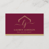 Moderne onroerend goed promotionele makelaar Logo  Visitekaartje (Voorkant)