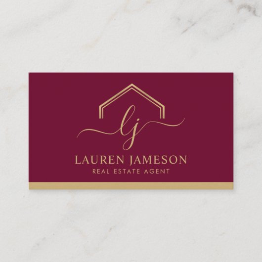 Moderne onroerend goed promotionele makelaar Logo  Visitekaartje (Voorkant)