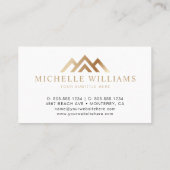 Moderne onroerend goed promotionele makelaar Logo Visitekaartje (Achterkant)