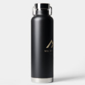 Moderne onroerend goed promotionele makelaar Logo Waterfles (Voorkant)