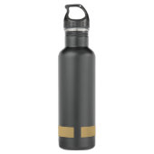 Moderne onroerend goed promotionele makelaar Logo Waterfles (Achterkant)