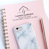 Moderne onroerend goed promotionele makelaar Logo Zelfinktende Stempel