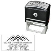 Moderne onroerend goed promotionele makelaar Logo Zelfinktende Stempel (In situ)