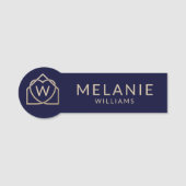 Moderne onroerend goed promotionele makelaar naamplaatje (Voorkant)