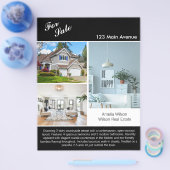 Moderne onroerend goed vermelding 2-zijdige foto f flyer (Enkel)