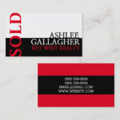 Moderne onroerend goed voor onroerend goed Agent B Visitekaartje (Voorkant / Achterkant)