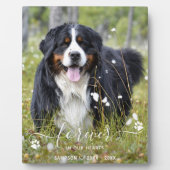 Moderne Onsterfelijk In Onze Harten Huisdier Herde Fotoplaat (Voorkant)