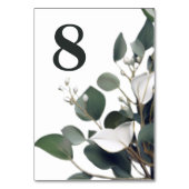 Moderne ontvangst van het Eucalyptus Weddenschap Kaart (Achterkant)