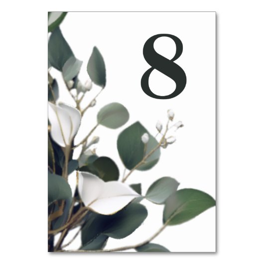 Moderne ontvangst van het Eucalyptus Weddenschap Kaart (Voorkant)