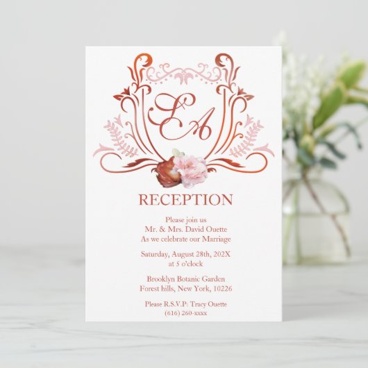  moderne ontvangstindeling kaart (Staand voorkant)