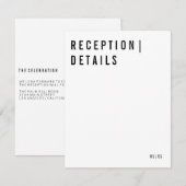 Moderne Ontvkaart Informatiekaartje (Voorkant / Achterkant)