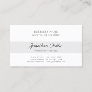Moderne ontwerp Corporate Stijlvol Strak Eenvoudig Visitekaartje