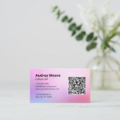 Moderne ontwerp estheetician visitekaartje (Staand voorkant)