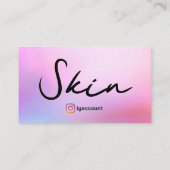 Moderne ontwerp estheetician visitekaartje (Achterkant)