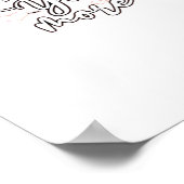 Moderne ontwerp met meer liefde poster (Hoek)
