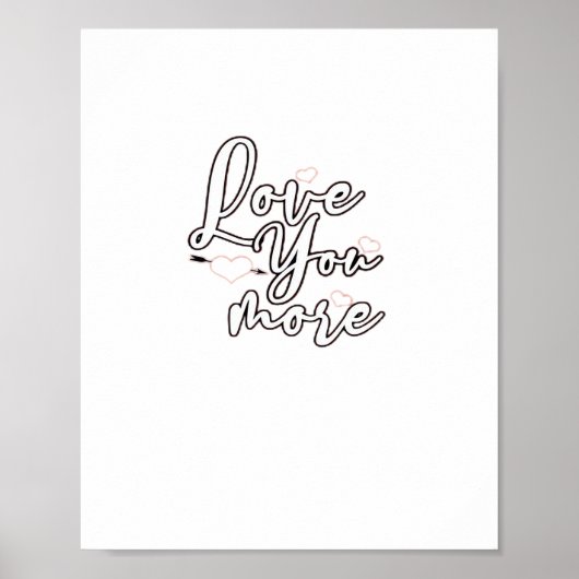 Moderne ontwerp met meer liefde poster (Voorkant)