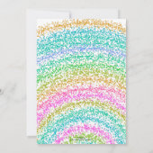 Moderne ontwerp van Stippen voor regenbooglitter Kaart (Achterkant)