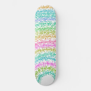 Moderne ontwerp van Stippen voor regenbooglitter Persoonlijk Skateboard