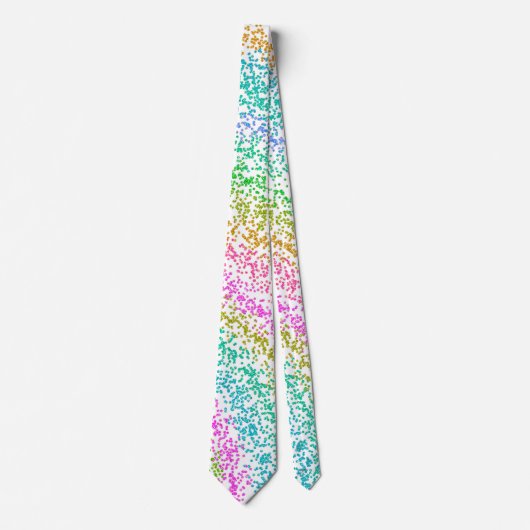 Moderne ontwerp van Stippen voor regenbooglitter Stropdas (Voorkant)