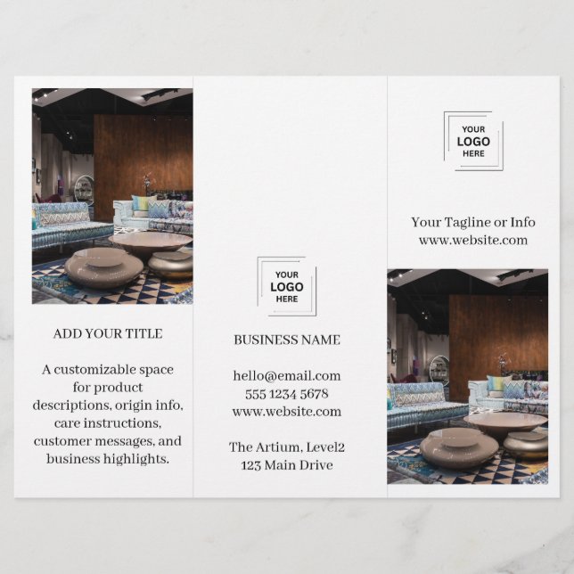Moderne ontwerp voor bedrijfsbrochure met bedrijfs (Voorkant)