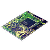 Moderne ontwerp voor printplaten voeg naam toe Gee Notitieboek (Linkerzijde)