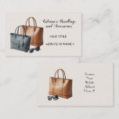 Moderne ontwerper handtas accessoires visitekaartj visitekaartje (Voorkant / Achterkant)