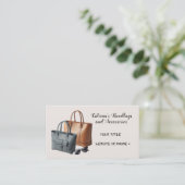 Moderne ontwerper handtas accessoires visitekaartj visitekaartje (Staand voorkant)