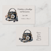 Moderne ontwerper handtas accessoires visitekaartj visitekaartje (Voorkant / Achterkant)