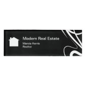 Moderne ontwerper van onroerend goed naambadge (Voorkant)