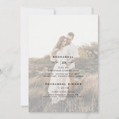 Moderne ontwerpopbridale combinatiefotorepetitie I Kaart (Voorkant)