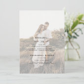 Moderne ontwerpopbridale combinatiefotorepetitie I Kaart (Staand voorkant)