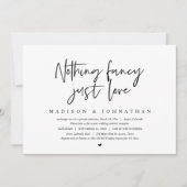 Moderne ontwikkeling, niets Fancy, gewoon liefde Kaart (Voorkant)