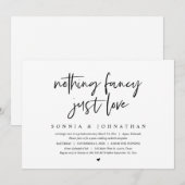 Moderne ontwikkeling, niets Fancy, gewoon liefde Kaart (Voorkant / Achterkant)