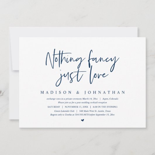 Moderne ontwikkeling, niets Fancy, gewoon liefdesi Kaart (Voorkant)