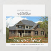 Moderne onze nieuwe thuiswijziging van adresfoto's aankondiging (Voorkant / Achterkant)