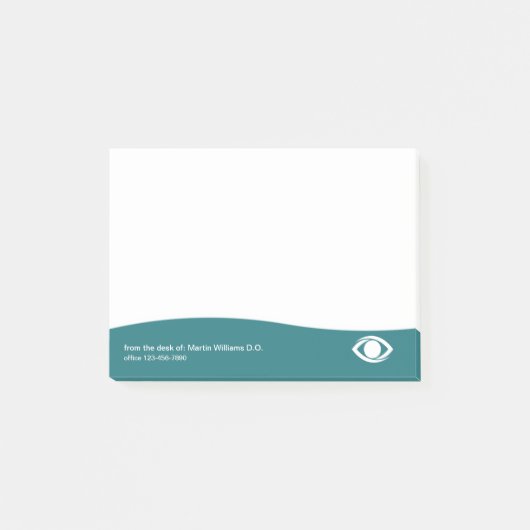 Moderne oogarts Kantoor Sticky Notitieblokken Post-it® Notes (Voorkant)