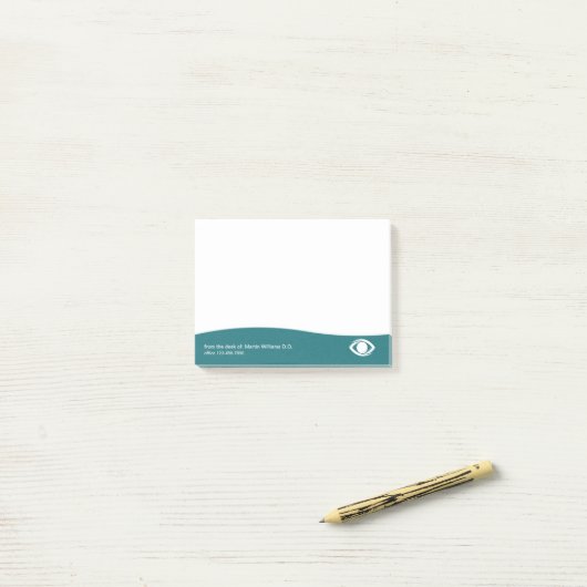 Moderne oogarts Kantoor Sticky Notitieblokken Post-it® Notes (Op bureau)