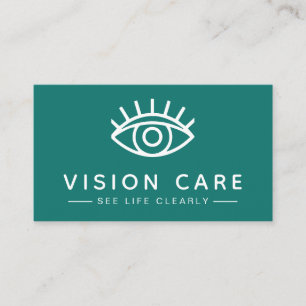 Moderne Oogarts Schoon Optometrist Zorg Voor Gezic Visitekaartje