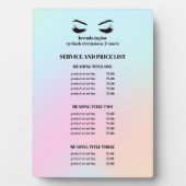 Moderne OOGLANDSE OOGASSENSERVICELIJST Fotoplaat (voorkant)