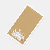 Moderne Oogst Gouden Pompoenen & Zonnebloemen Servet (Hoek)