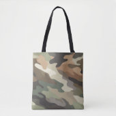 Moderne Oogverblindende Camo Carryall Tote Bag (Voorkant)