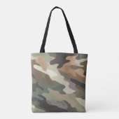 Moderne Oogverblindende Camo Carryall Tote Bag (Achterkant)
