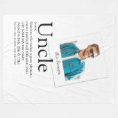 Moderne Oom Definitie Foto Leuk Fleece Deken (Voorkant (Horizontaal))