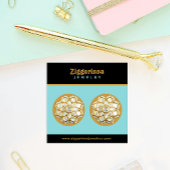 Moderne Oorbellen Sieraden Display Kaart