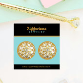 Moderne Oorbellen Sieraden Display Kaart