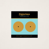 Moderne Oorbellen Sieraden Display Kaart (Voorkant)