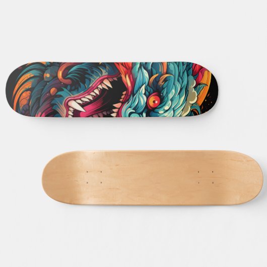 Moderne oosterse draak Majesteit Persoonlijk Skateboard (Horizontaal)
